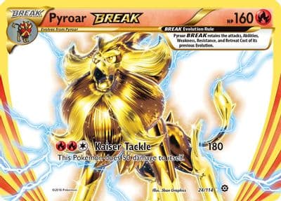 Pyroar BREAK XY - Steam Siege Pokemon card