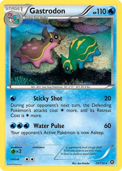 Gastrodon XY - Steam Siege Pokemon card