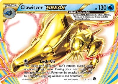 Clawitzer BREAK XY - Steam Siege Pokemon card