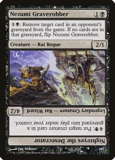 Nezumi Graverobber Nighteyes the Desecrator Champions of Kamigawa Magic card