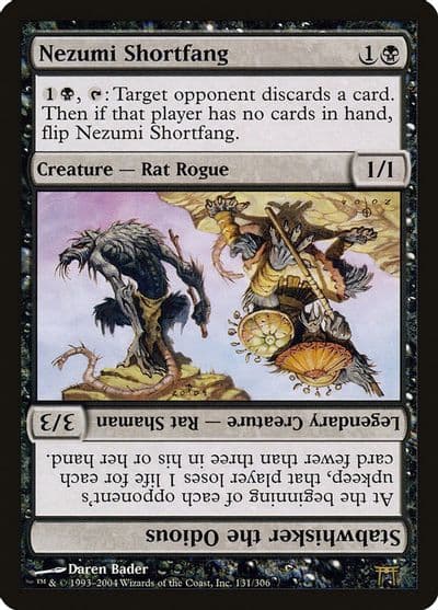 Nezumi Shortfang Stabwhisker the Odious Champions of Kamigawa Magic card