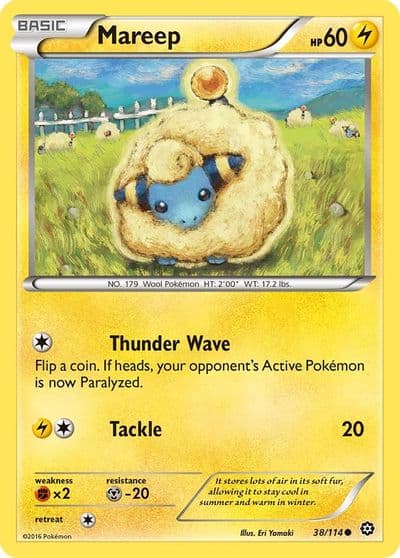 Mareep XY - Steam Siege Pokemon card