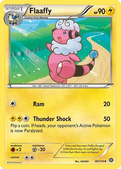 Flaaffy XY - Steam Siege Pokemon card