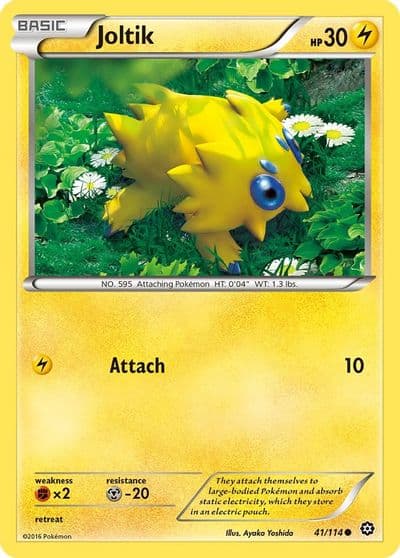 Joltik XY - Steam Siege Pokemon card