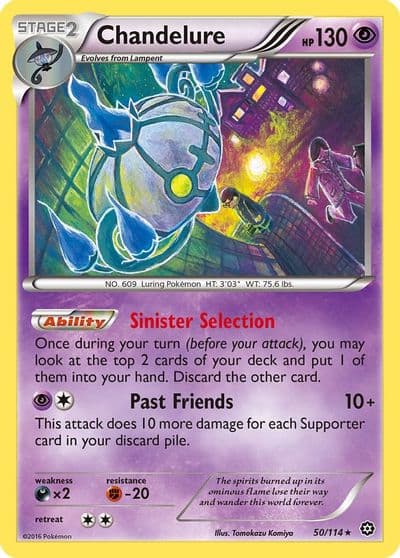 Chandelure XY - Steam Siege Pokemon card