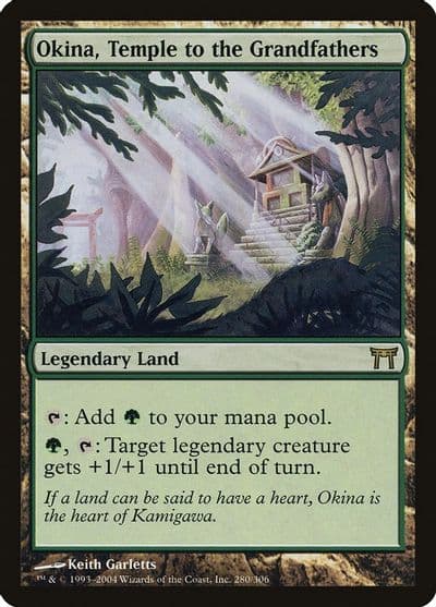 Okina Temple to the Grandfathers Champions of Kamigawa Magic card