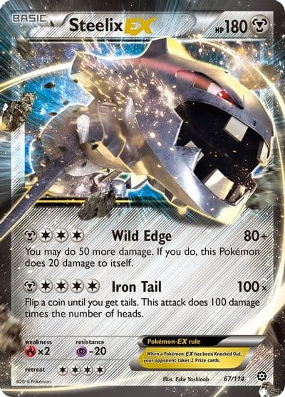 Steelix EX XY - Steam Siege Pokemon card