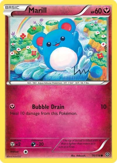 Marill XY - Steam Siege Pokemon card