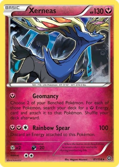 Xerneas XY - Steam Siege Pokemon card