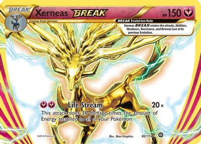 Xerneas BREAK XY - Steam Siege Pokemon card