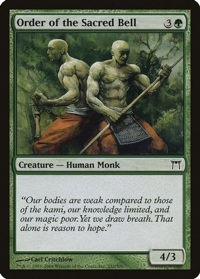 Order of the Sacred Bell Champions of Kamigawa Magic card