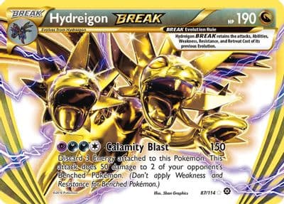 Hydreigon BREAK XY - Steam Siege Pokemon card