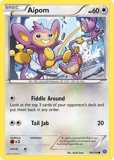 Aipom XY - Steam Siege Pokemon card