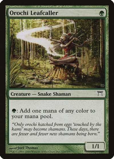 Orochi Leafcaller Champions of Kamigawa Magic card