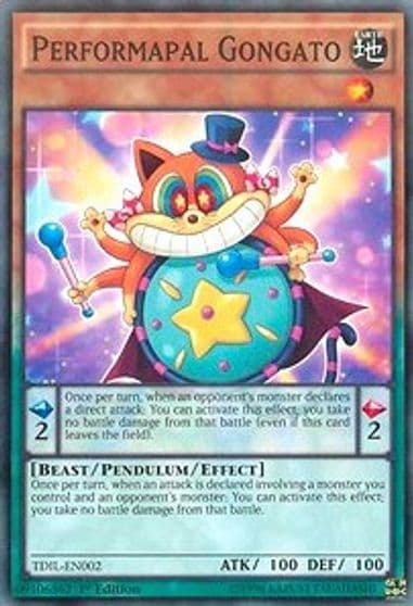 Performapal Gongato The Dark Illusion Yu-Gi-Oh! card