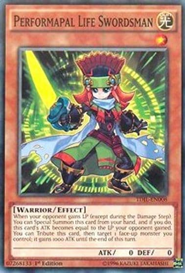 Performapal Life Swordsman The Dark Illusion Yu-Gi-Oh! card