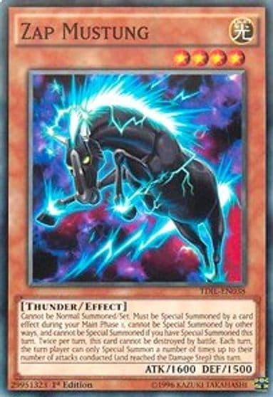 Zap Mustung The Dark Illusion Yu-Gi-Oh! card