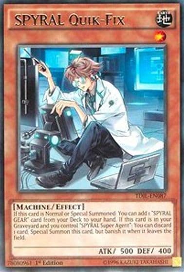 SPYRAL Quik Fix The Dark Illusion Yu-Gi-Oh! card