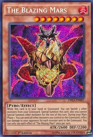 The Blazing Mars Dragons of Legend: Unleashed Yu-Gi-Oh! card