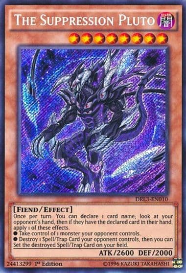 The Suppression Pluto Dragons of Legend: Unleashed Yu-Gi-Oh! card