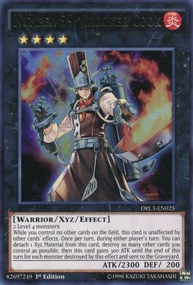 Number 59 Crooked Cook Dragons of Legend: Unleashed Yu-Gi-Oh! card