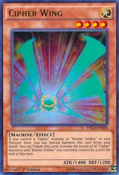 Cipher Wing Dragons of Legend: Unleashed Yu-Gi-Oh! card