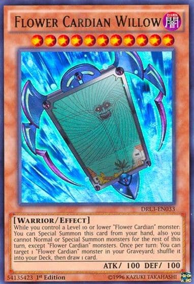 Flower Cardian Willow Dragons of Legend: Unleashed Yu-Gi-Oh! card