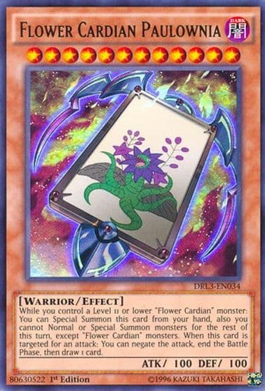 Flower Cardian Paulownia Dragons of Legend: Unleashed Yu-Gi-Oh! card
