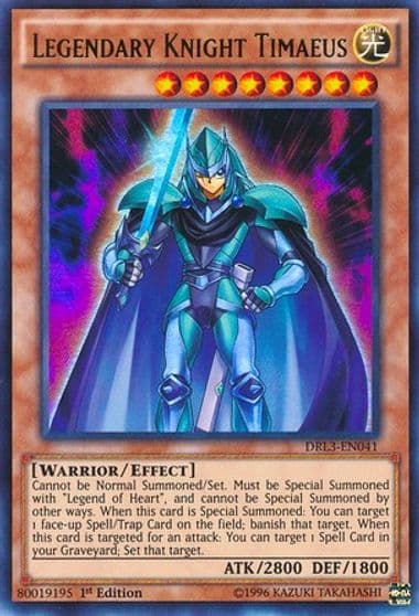 Legendary Knight Timaeus Dragons of Legend: Unleashed Yu-Gi-Oh! card