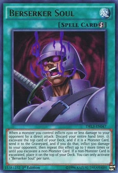 Berserker Soul Dragons of Legend: Unleashed Yu-Gi-Oh! card