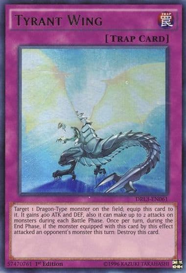Tyrant Wing Dragons of Legend: Unleashed Yu-Gi-Oh! card