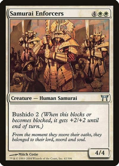 Samurai Enforcers Champions of Kamigawa Magic card