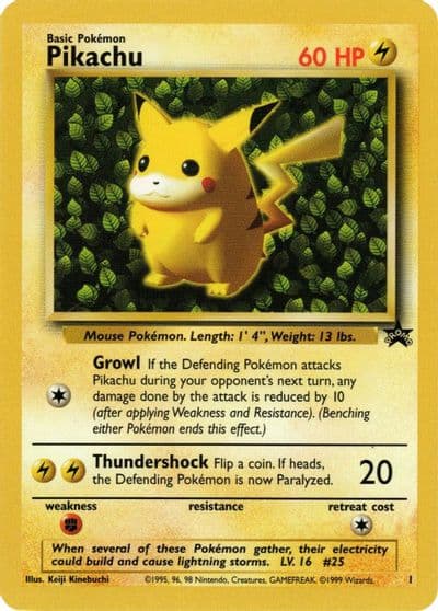 Pikachu Wizards Black Star Promos Pokemon card