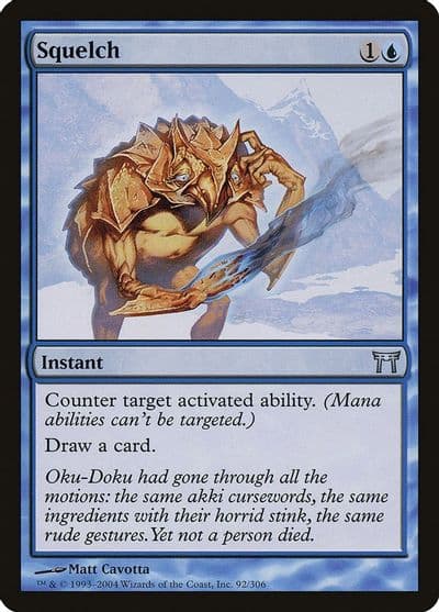 Squelch Champions of Kamigawa Magic card