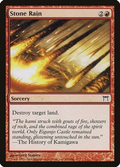 Stone Rain Champions of Kamigawa Magic card