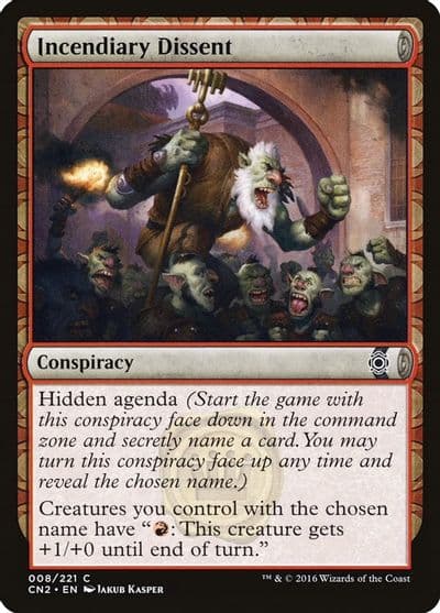 Incendiary Dissent Conspiracy: Take the Crown Magic card