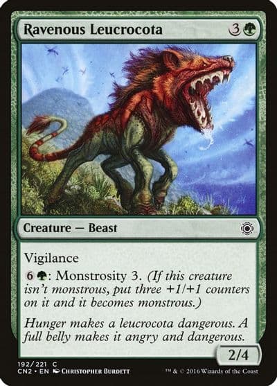 Ravenous Leucrocota Conspiracy: Take the Crown Magic card