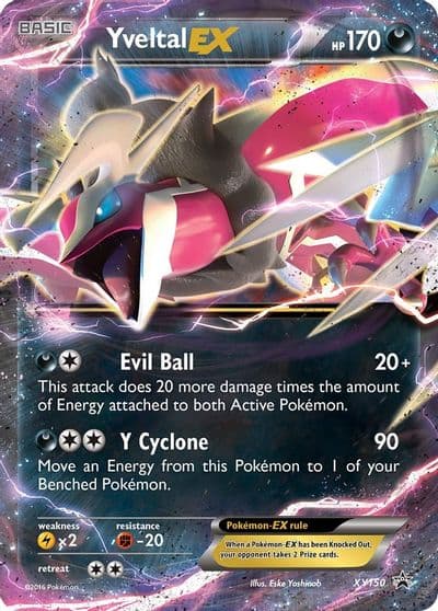 Yveltal EX - XY150 (Shiny) XY Promos Pokemon card