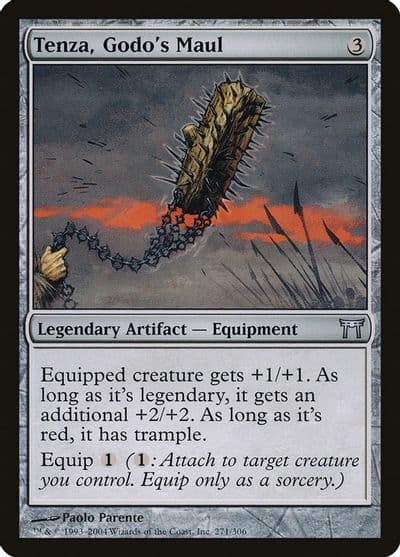 Tenza Godos Maul Champions of Kamigawa Magic card