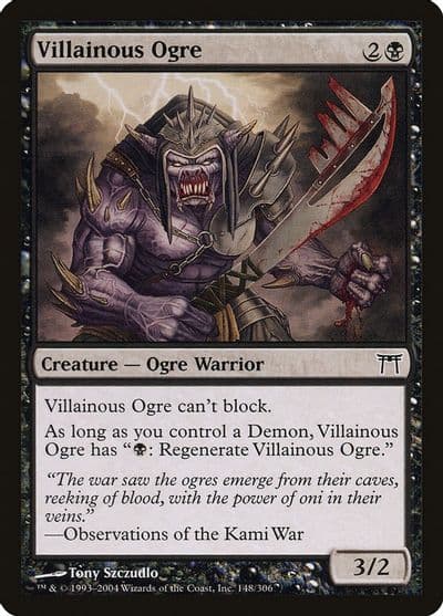 Villainous Ogre Champions of Kamigawa Magic card