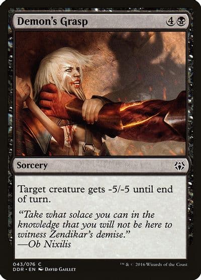 Demons Grasp Duel Decks: Nissa vs. Ob Nixilis Magic card