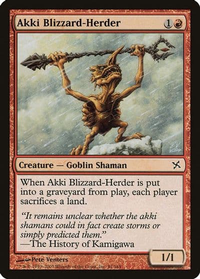 Akki Blizzard Herder Betrayers of Kamigawa Magic card