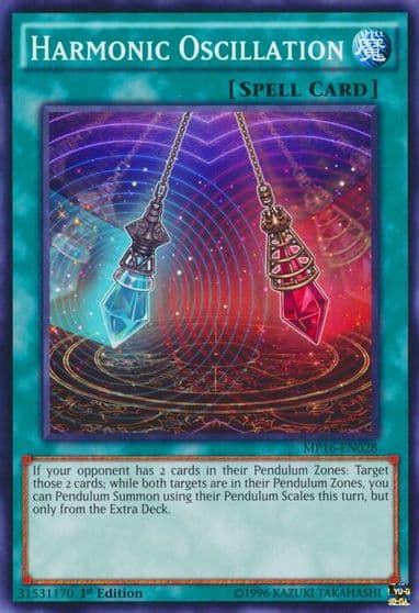 Harmonic Oscillation 2016 Mega-Tins Mega Pack Yu-Gi-Oh! card