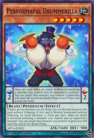 Performapal Drummerilla 2016 Mega-Tins Mega Pack Yu-Gi-Oh! card