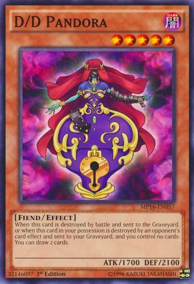 D D Pandora 2016 Mega-Tins Mega Pack Yu-Gi-Oh! card
