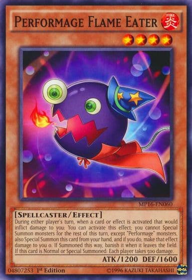 Performage Flame Eater 2016 Mega-Tins Mega Pack Yu-Gi-Oh! card