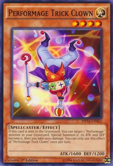 Performage Trick Clown 2016 Mega-Tins Mega Pack Yu-Gi-Oh! card