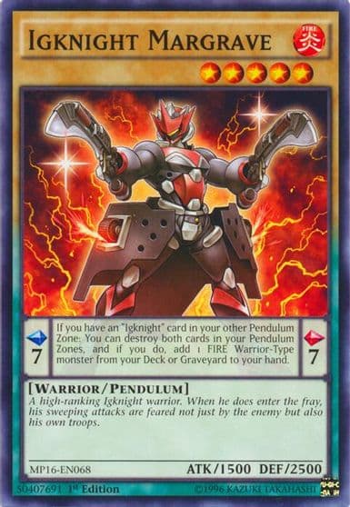 Igknight Margrave 2016 Mega-Tins Mega Pack Yu-Gi-Oh! card