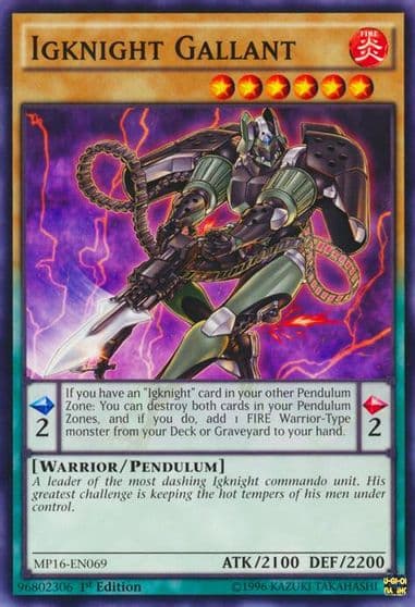 Igknight Gallant 2016 Mega-Tins Mega Pack Yu-Gi-Oh! card