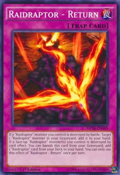 Raidraptor Return 2016 Mega-Tins Mega Pack Yu-Gi-Oh! card